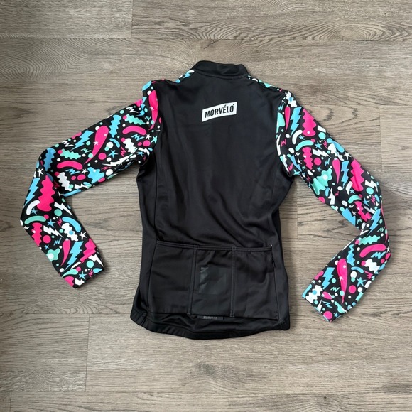 Morvelo Cheech Thermoactive Fleece‎ Lined Long Sleeve Cycling Jersey Full Zip M - Picture 3 of 12